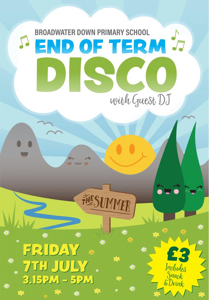 End of Term Disco Poster A3